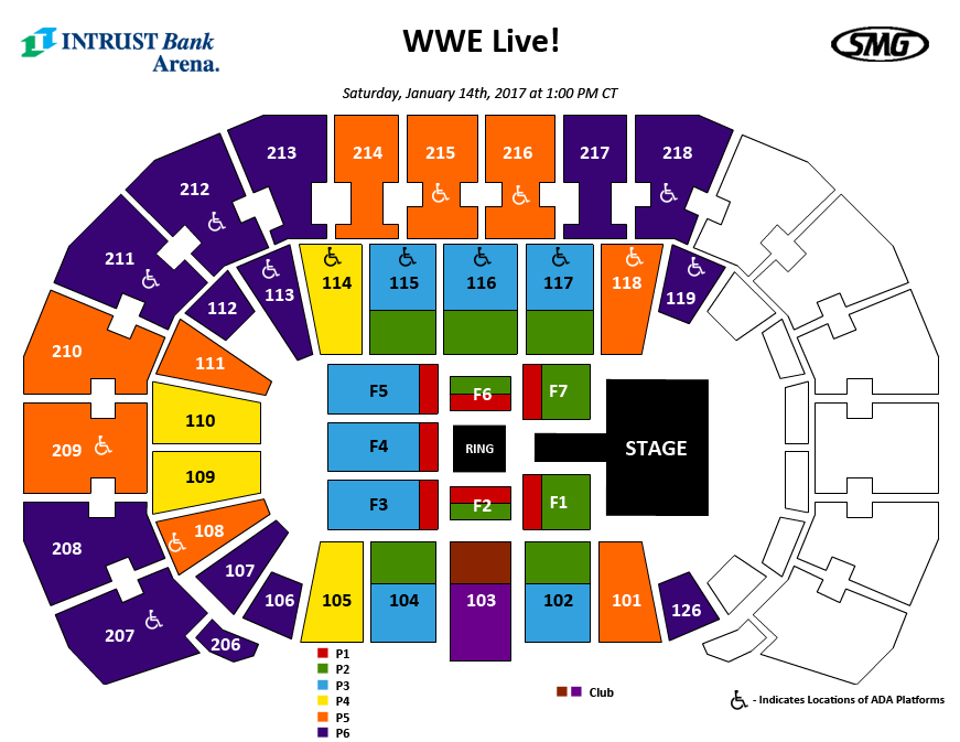 seating charts events amp tickets intrust bank arena 1st bank center suite seating chart
